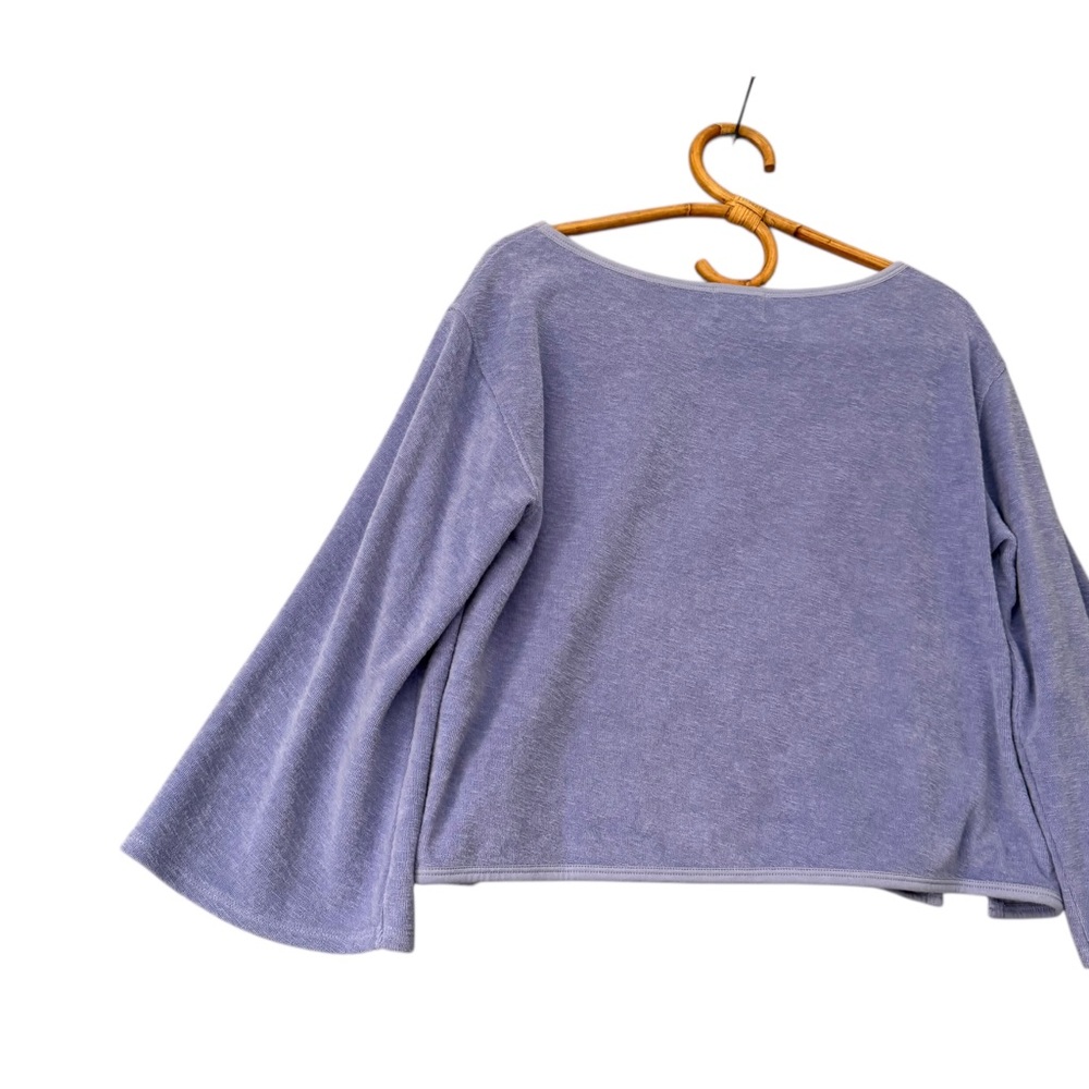 Nation LTD | Fallon Terry Cloth Popover in Wedgewood Size‎ XS - Picture 7 of 13